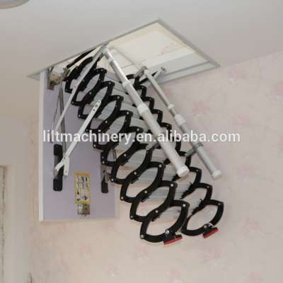 Attic lifts telescopic interior used metal attic stairs manual/motorized loft ladder