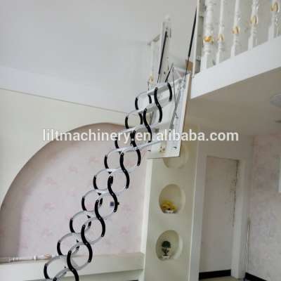 Household thickened strengthen the invisible lift retractable attic stairs Villa attic indoor loft ladder