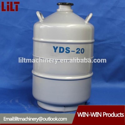 YDS-20 20litre cryo-preservation biological bull semen storage liquid nitrogen dewar container